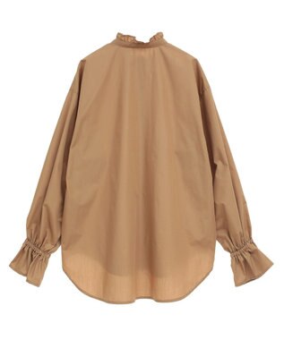 CRAFT STANDARD BOUTIQUE スタンドフリルブラウス Beige