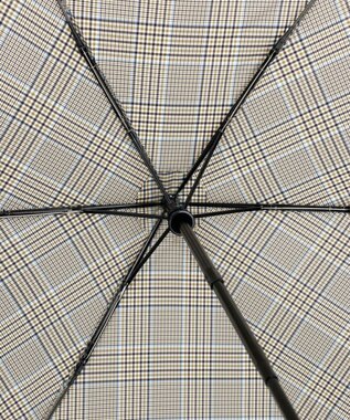 AURORA 【MACKINTOSH LONDON（マッキントッシュ ロンドン）】先染めチェック雨傘（折りたたみ傘） カーキ