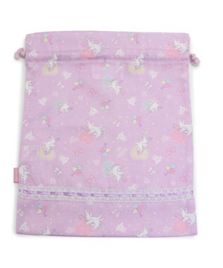 Mother garden マザーガーデン ユニコーン 巾着 大 《ハピネス柄》 -