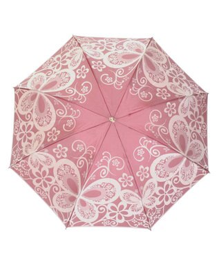 槇田商店 Kirie 蝶々 ワインレッド 折りたたみ傘 ワイン