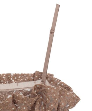 earth music&ecology キラキラフラワー刺繍ビスチェ Brown