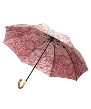 槇田商店 Kirie 蝶々 ワインレッド 折りたたみ傘 ワイン