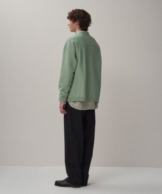 ATON NATURAL DYED URAKE | オーバーサイズスウェットシャツ - UNISEX 060  GREEN