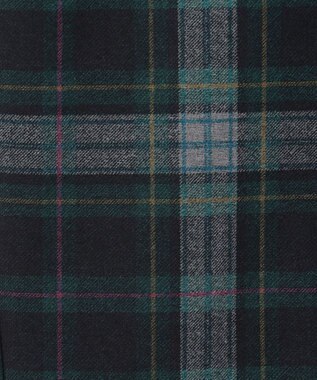 23区GOLF 【WOMEN】チェック柄裏起毛パンツ ダークグリーン系3