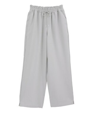 earth music&ecology リラックスワイドパンツ Gray Beige