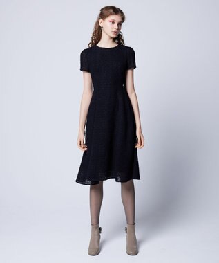 TOCCA 【洗える】CHANTILLY PUFF ドレス ブラック系