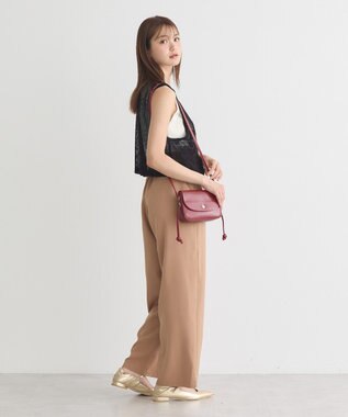 earth music&ecology リラックスワイドパンツ Camel