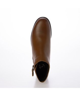 ing <ing>【WEB限定】【レイン対応】サイドファスナーショートブーツ ブラウン