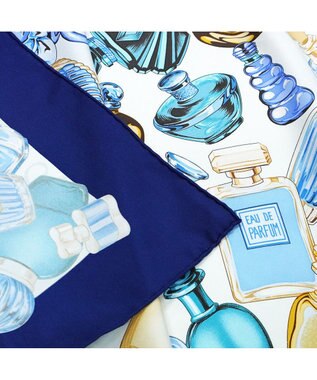 Marca ＜春の新色！＞【Marcaオリジナル】パフュームボトル  大判 シルクツイル スカーフ ネイビー
