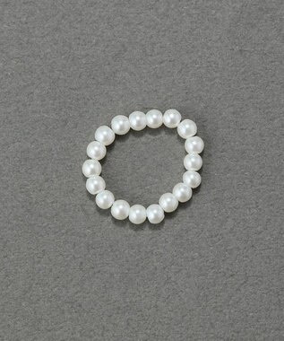 Phoebe 【伸びるリング】バブルフィットリング　パール3mm ホワイト