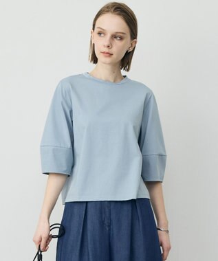 ICB L シャツジーナプレーディング ランタンスリーブカットソー