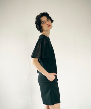 GRACE CONTINENTAL レースロゴTシャツ ブラック