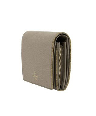 LANVIN en Bleu メラニー 二つ折り中Lファスナー財布 グレージュ