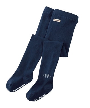 MIKI HOUSE HOT BISCUITS タイツ2枚セット 紺×白