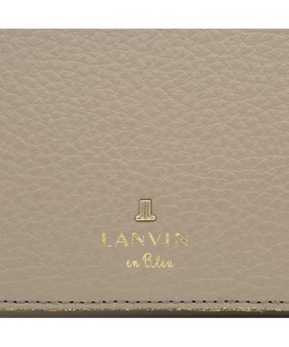LANVIN en Bleu メラニー 二つ折り中Lファスナー財布 グレージュ