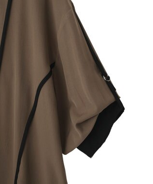 YECCA VECCA ストリングデザインシャツ Khaki