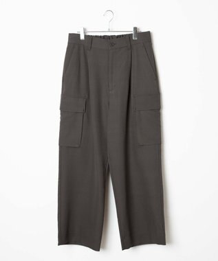 WEGO トロミ　ルーズカーゴスラックス ブラウン