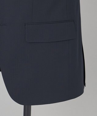 GOTAIRIKU オールシーズン対応【御幸毛織】WOOL×SOLOTEX ストレッチスーツ（ネイビーストライプ） ネイビー系1