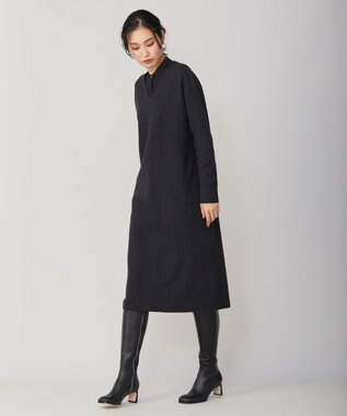 ICB 【WEB限定カラーあり】ミルドウール  ワンピース チャコール系