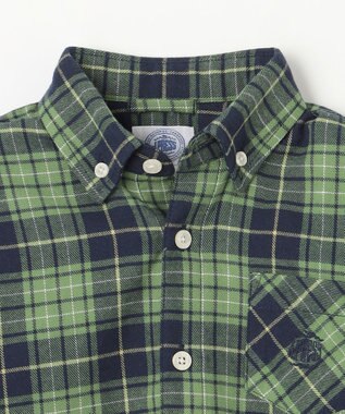 J.PRESS KIDS 【110-130cm】起毛チェックシャツ グリーン系4
