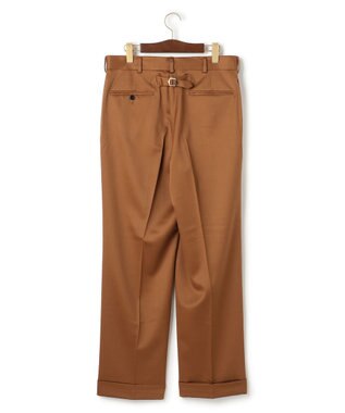 J.PRESS MEN 【J.PRESS ORIGINALS】Wool Satin Stretch New Piped Stem Slacks / Japan Made キャメル系