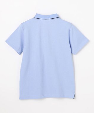 J.PRESS KIDS 【140-170cm】ダブルライン カラー 半袖ポロシャツ ライトブルー