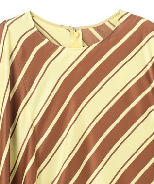 BEIGE， 【洗える】GUILLABERT / ノースリーブドレス Lime×Camel