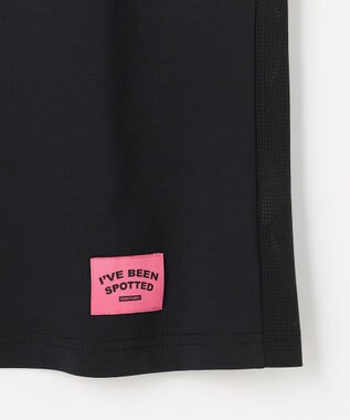 PW CIRCULUS 【WOMEN】メッシュコンビ モックネックT ゴルフウェア レディース ブラック系