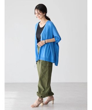 AMERICAN HOLIC ＵＶカットポンチョニットカーディガン Blue