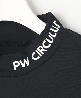 PW CIRCULUS 再入荷！【UV遮蔽率99% UVカット / 速乾 / ストレッチ】【WOMEN】パフスリーブモックネックT ゴルフウェア レディース ブラック系