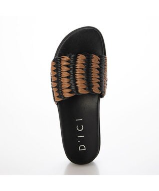 MODE ET JACOMO <D'ICI>メッシュミュールサンダル ブラウンミックス