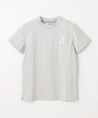 J.PRESS KIDS 【140-170cm】J.エンブロイダリーバックプリント Ｔシャツ ライトグレー系