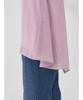 earth music&ecology シアードッキングＡラインチュニック Pink