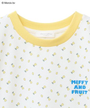 Green Parks ｍｉｆｆｙ／フルーツプリントワッフルＴシャツ Yellow