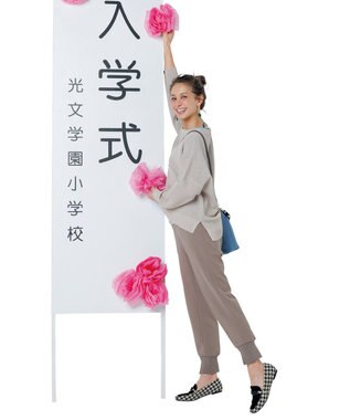 UNFILO 【洗える】リネンリンクスメッシュ　プルオーバー ベージュ