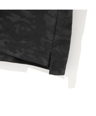 ZERO HALLIBURTON カモフラージュ柄 ジャガードポロロングシャツ ZHG-A4A 2b 82853 ゴルフウェア ブラック