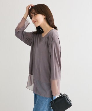 Green Parks シアーチュールドッキングプルオーバー Gray