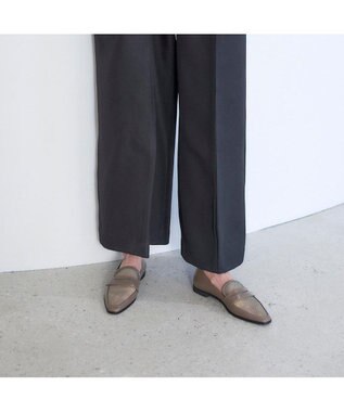 MODE ET JACOMO <carino>メッシュチュールローファー カーキ