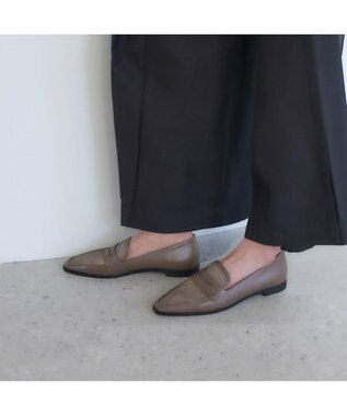 MODE ET JACOMO <carino>メッシュチュールローファー カーキ