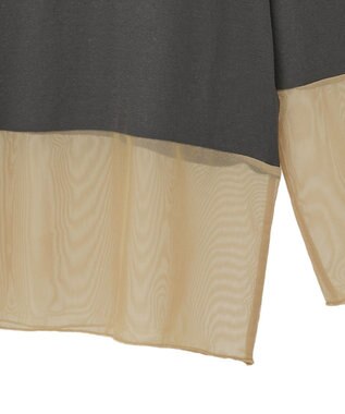 Green Parks シアーチュールドッキングプルオーバー Dark Gray