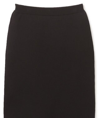 UNFILO ミラノリブニットスカート ブラック