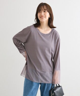 Green Parks シアーチュールドッキングプルオーバー Gray