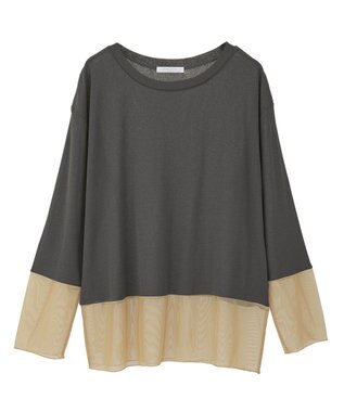 Green Parks シアーチュールドッキングプルオーバー Dark Gray