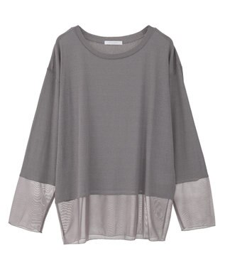 Green Parks シアーチュールドッキングプルオーバー Gray