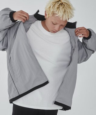 WEGO バルーンナイロンブルゾン グレー