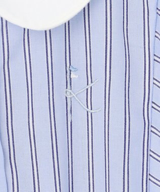 組曲 KIDS 【110-140㎝】サマーストライプ ワンピース サックスブルー系1