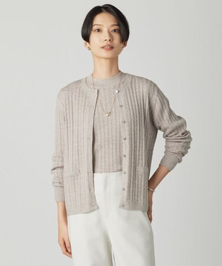 J.PRESS LADIES S KNIT BASIC クルーネック カーディガン