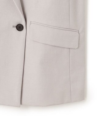 ICB L 【接触冷感・UVケア・撥水・洗える】 LooseWeave ダブルブレストジャケット トープ系