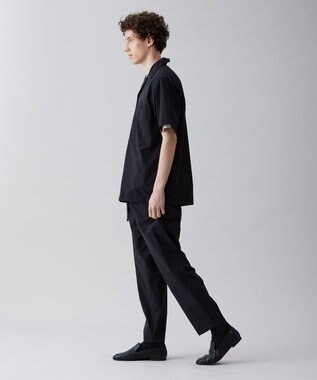 UNFILO MENS FINE MOVE オープンカラーシャツ [23年春夏商品] ブラック