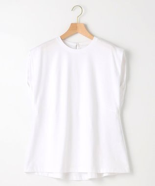 組曲 S 【洗える】バックパールフレアカットソー アイボリー系